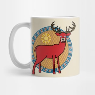 The Regal Red Stag Stands Mug